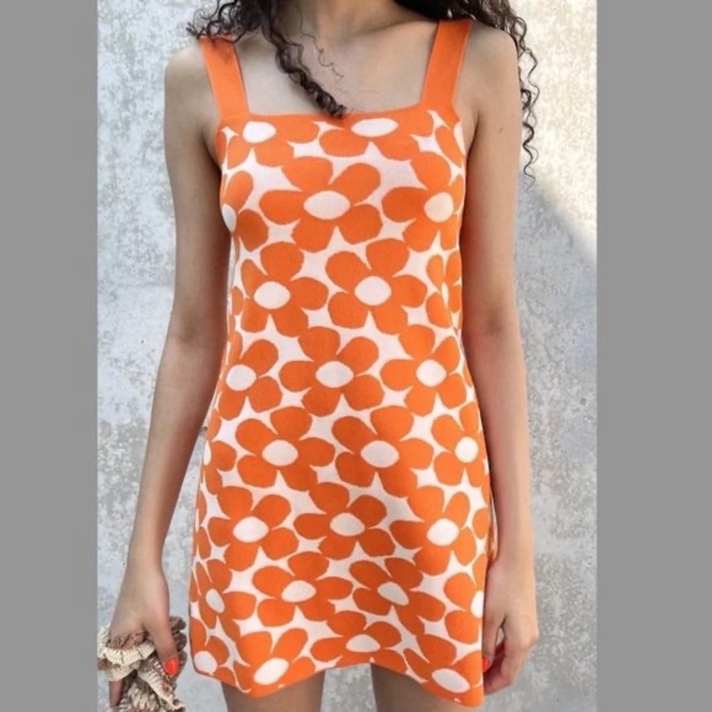 Zara Floral Knit Dress